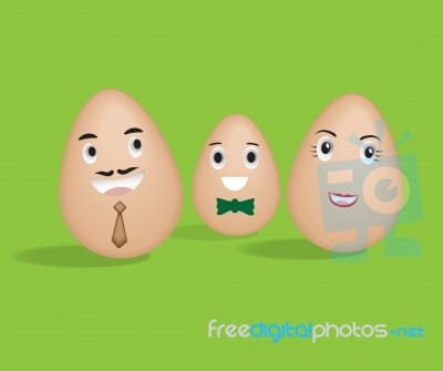 Egg Family Stock Image