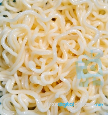 Egg Noodles, Isolated On Background Stock Photo