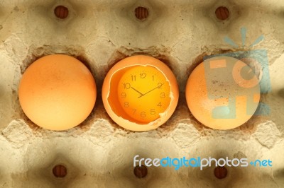 Eggs Food Time Stock Photo