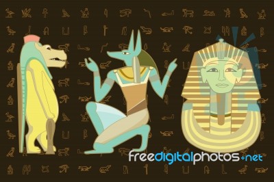 Egyptian Character Design Stock Image Egyptian Character Design Stock Image