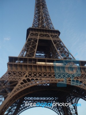 Eiffel Tower In Paris, France Stock Photo