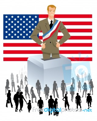 Elections In The United States Stock Image