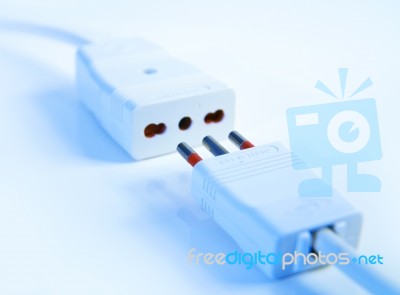 Electric Connection Stock Photo