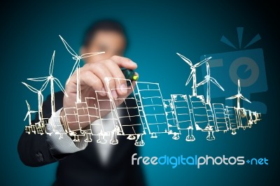 Energy Project Stock Photo