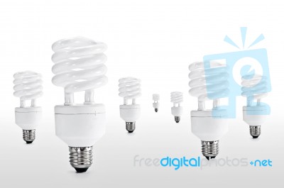 Energy Saving Lamps Stock Photo