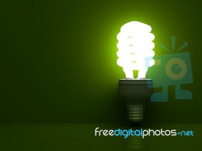 Energy Saving Light Bulb Stock Image
