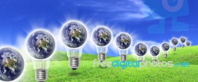 Energy Saving Lightbulb Stock Image