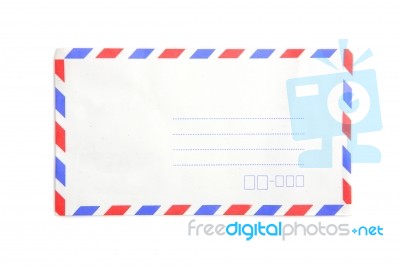 Envelope Isolated On White Background Stock Photo