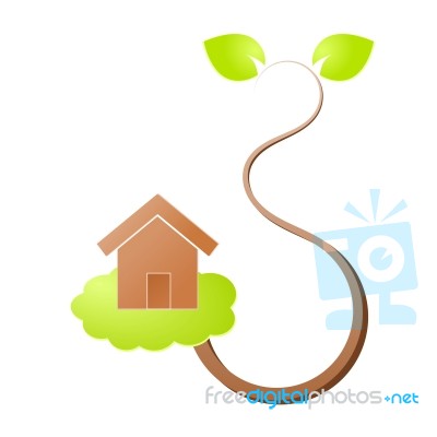 Environment Home Icon Stock Image