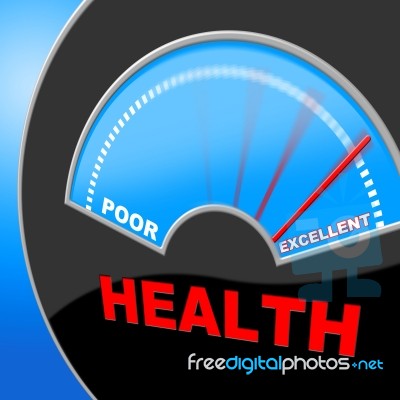 Excellent Health Shows Preventive Medicine And Examination Stock Image