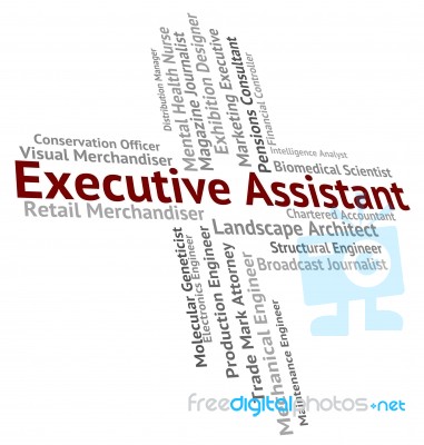 Executive Assistant Meaning Senior Manager And Principal Stock Image
