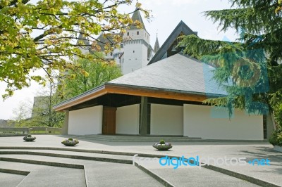 Exterior Of Modern Church Stock Photo