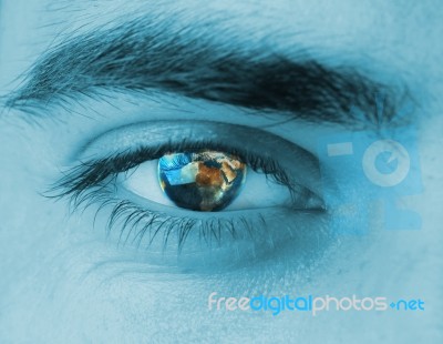 Eye Earth Stock Image