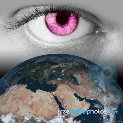 Eye Of Earth Stock Image