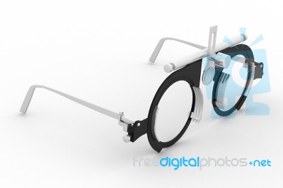 Eyesight Testing Spectacles Stock Image