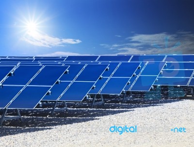 farm of solarcell panel
