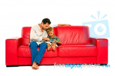 Father And Son Stock Photo