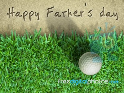 Father Day Golf Stock Image