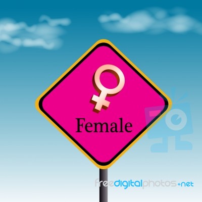 Female Icon Stock Image