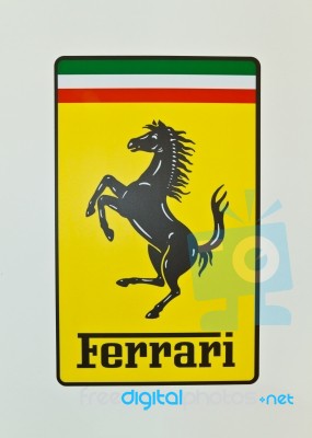 Ferrari's Logo Stock Photo