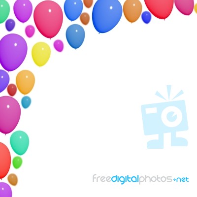 Festive Colorful Balloons Stock Image
