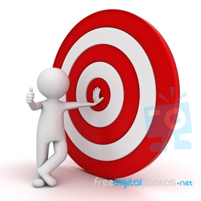 Figure And Target Stock Image