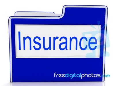 File Insurance Represents Folders Administration And Insure Stock Image