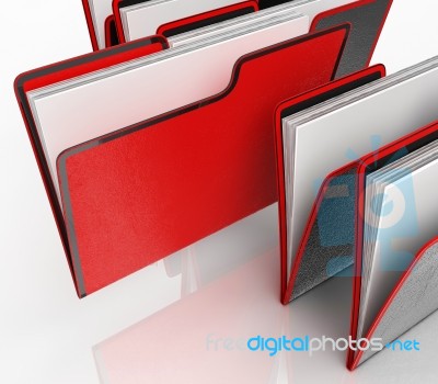 Files Means Organising And Paperwork Stock Image