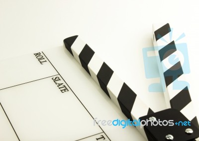 Film Clapboard Stock Photo