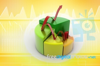 Finance Pie And Bar Chart Stock Image