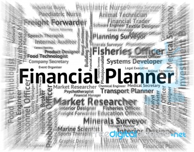 Financial Planner Meaning Hire Money And Business Stock Image