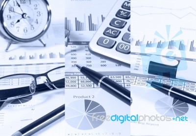 Financial Report Stock Photo