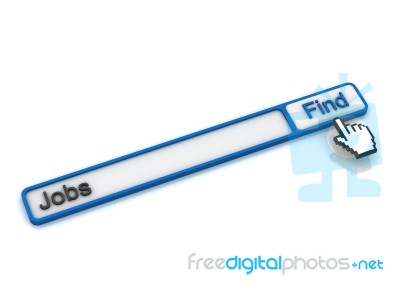 Find Jobs On The Website Stock Image