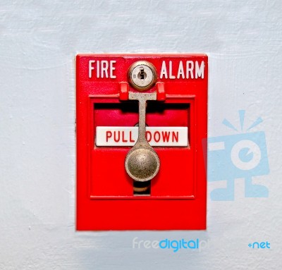 Fire Alarm Embedded Stock Photo