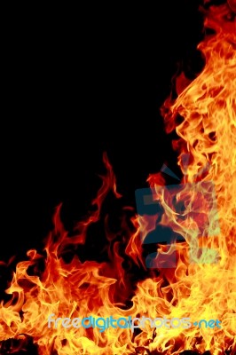 Fire Background Stock Photo