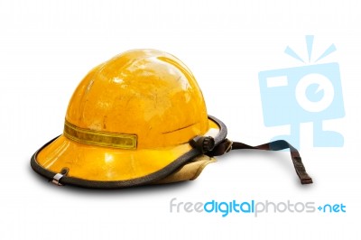 Firefighting Helmet Stock Photo