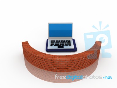 Firewall Protection Stock Image