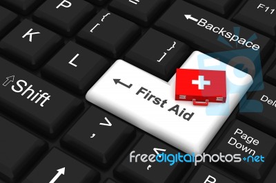 First Aid Key Stock Image