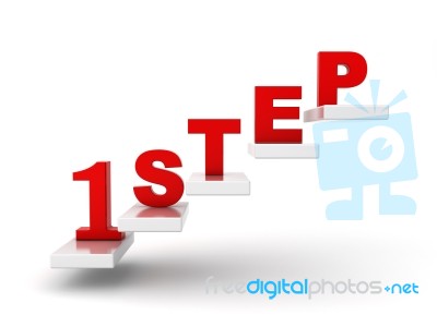 First Step Concept Stock Image