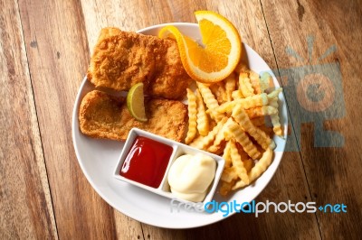 Fish And Chips Stock Photo