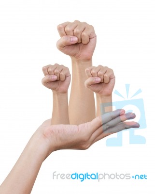 Fist Gesture Stock Photo