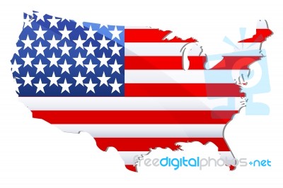 Flag Of United States Of America Stock Image
