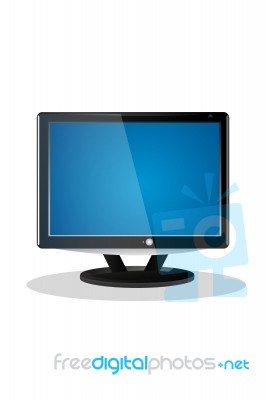 Flat Screen Television Lcd Stock Image