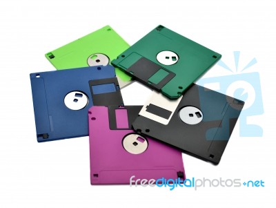 Floppy Diskettes Stock Photo