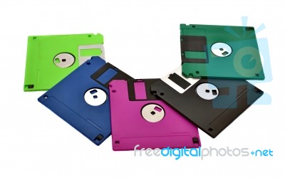 Floppy Diskettes Stock Photo