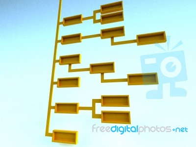 Folder Tree Stock Image