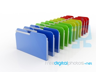 Folders Stock Image