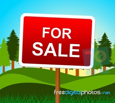 For Sale Represents Real Estate And Buy Stock Image