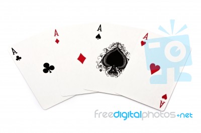 Four Aces Stock Photo