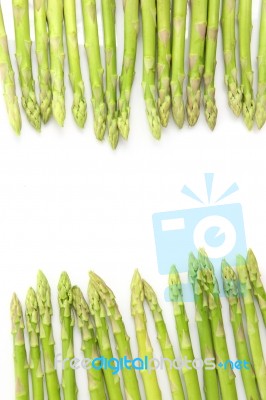 Fresh Green Asparagus Stock Photo